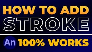 How To Add Stroke To Text in Adobe Animate (FAST & EASY) | 100% WORKS | NO Yapping, To The Point!