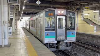信越本線 E127系100番台 モトA2編成 普通 塩尻行き 長野発車