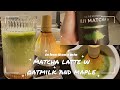 matcha latte in less than a minute | with oatmilk and maple