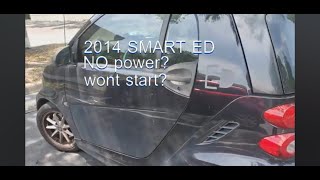 battery install electric Smart Car fortwo ED wont start (no power) 2014 Smart electric Drive