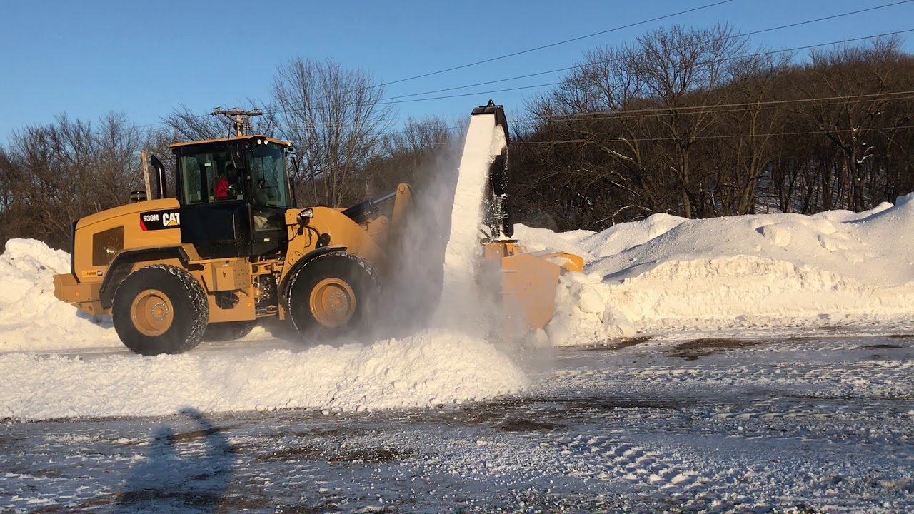 HitchDoc Wheel Loader Blower City Snow Pile
