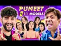 Puneet superstar vs 11 super models  dating challenge