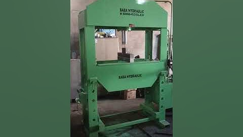 POWER OPERATED 100 TON HYDRAULIC PRESS LOAD TEST