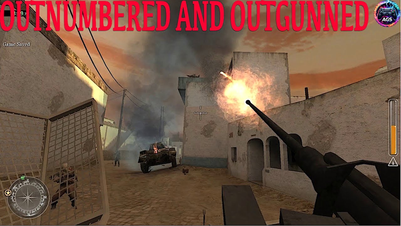 OUTNUMBERED AND OUTGUNNED: Call of Duty 2 (2005) | Gameplay |  British Campaign