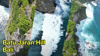 Batu Jaran Hill - Скалы улувату с дрона - красивые волны на Бали