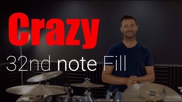 Crazy 32nd note drum fill that will impress -  Drum Lesson