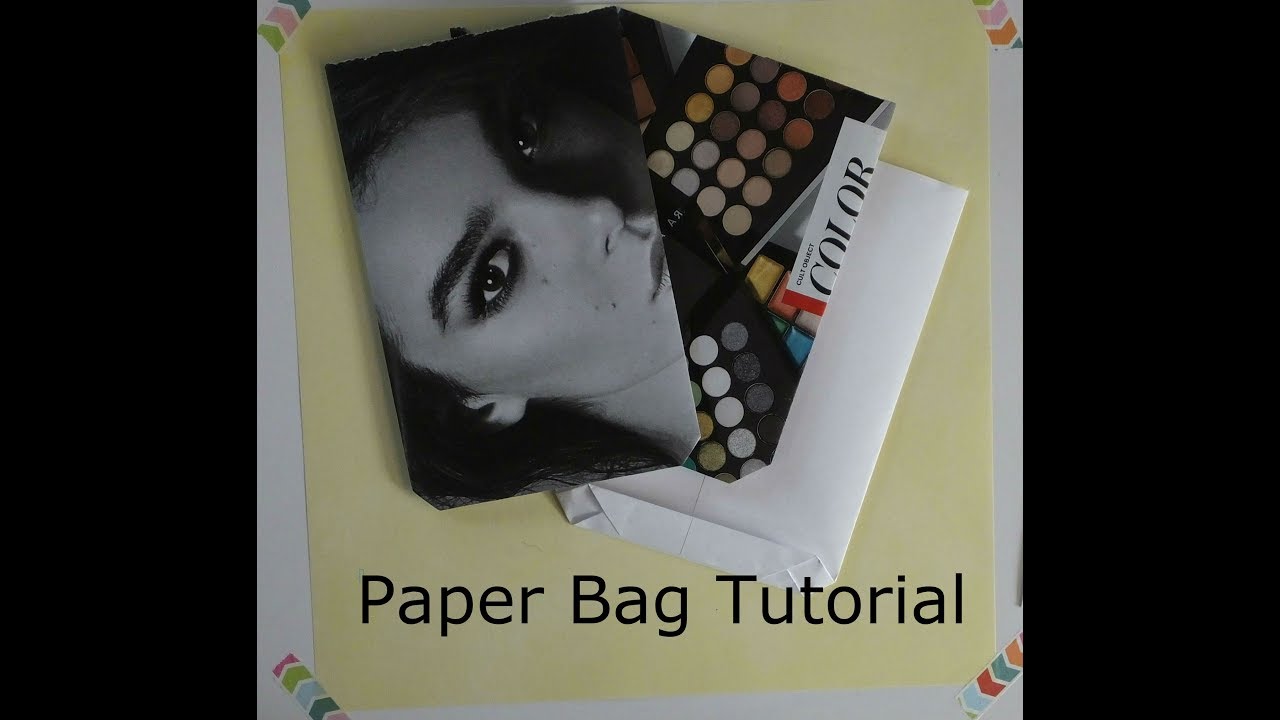 Magazine Bag Tutorial Magazine Page Paper Bag Tutorial - YouTube