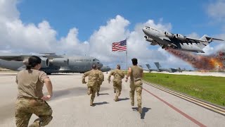 видео: Высокое напряжение! Экипаж женского пилота самолёта C-17 ВВС США совершил аварийный взлёт в Венесуэл картинка: Высокое напряжение! Экипаж женского пилота самолёта C-17 ВВС США совершил аварийный взлёт в Венесуэл