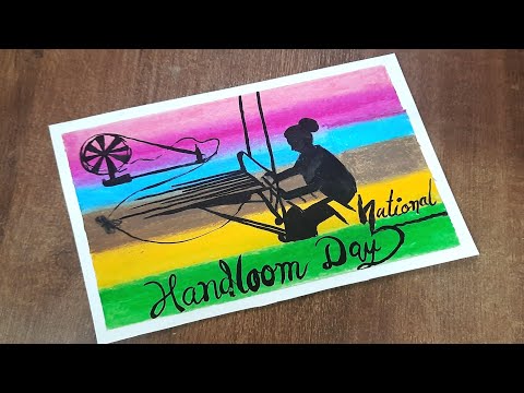 National handloom day drawing | National handloom day poster | Handloom day drawing