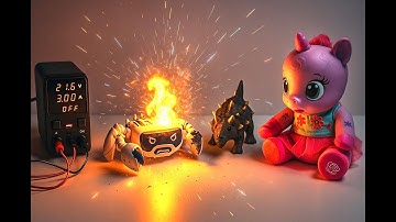 Unicorn Shocked as Robot Explodes - High Voltage Test !