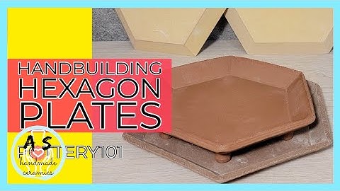 Using GR Pottery Forms in My Demonstration Video of Making Hexagon Plates @Pottery101 pottery video