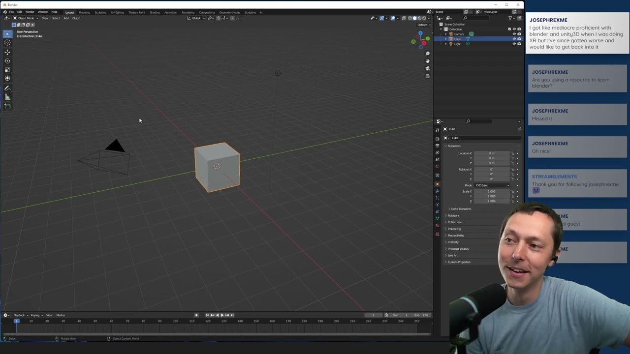 First Blender Model - YouTube