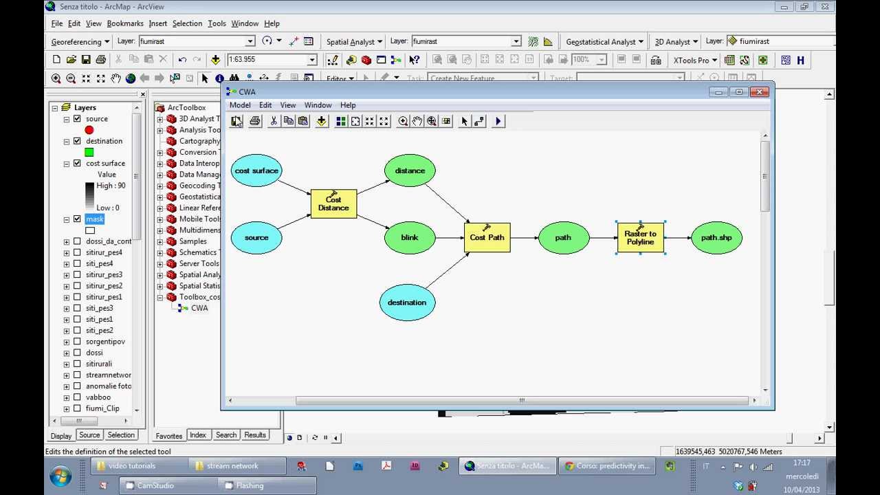 Tutorial ArcGIS 9 3 Cost Path YouTube Tutorial Arcgis 9 3 Cost Path Youtube