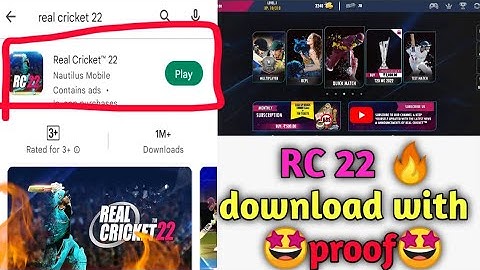 How to download real cricket 22 🔥 | rc22 game play store problem | real cricket download trick