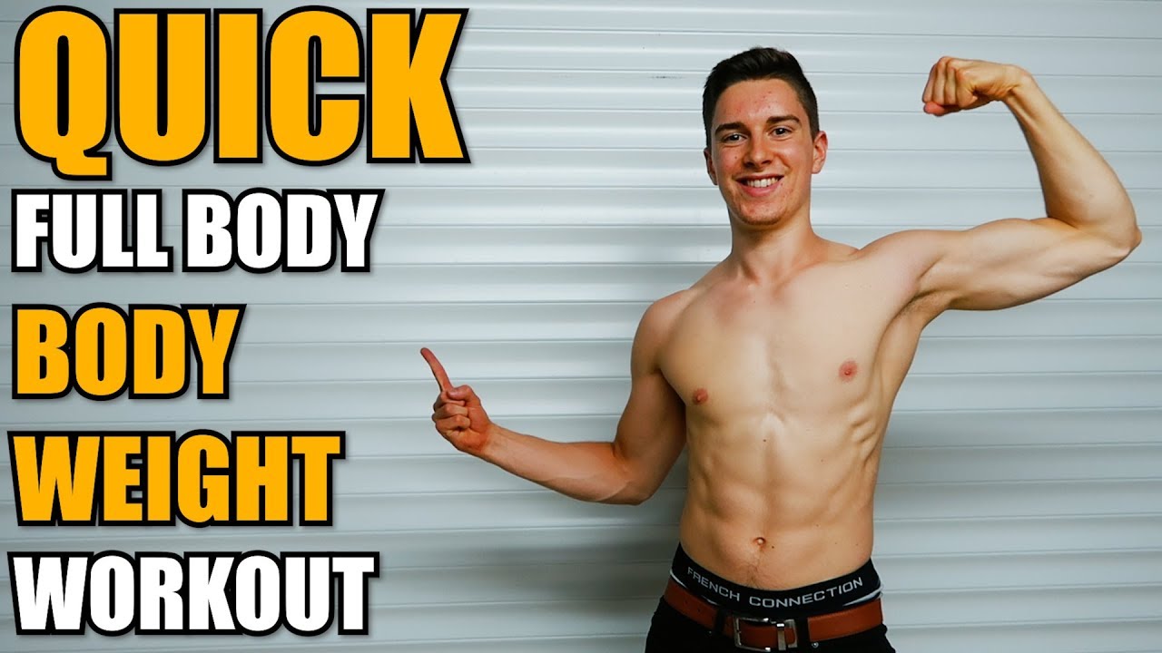 Quick Full Body Bodyweight Workout At Home - YouTube