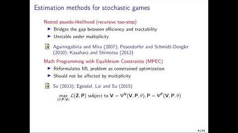 Lecture 21 - Nested RLS: Structural Estimation of Dynamic Directional Games with Multiple Equilibria