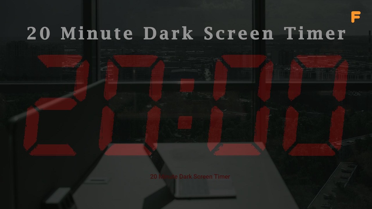 20 Minute Dark Screen Timer
