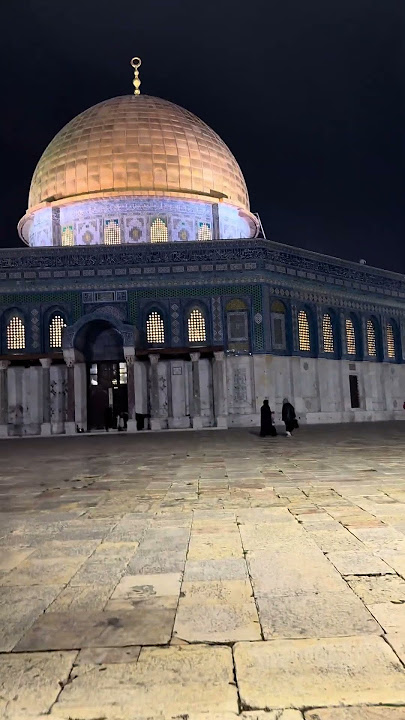 Aqsa night veiw #baitulmaqdis
