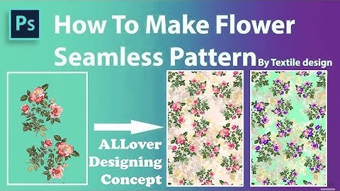 Flower Seamless Pattern || Textile Design || Seamless Pattern Kese Banaye 2023 #thertkdesignstudio