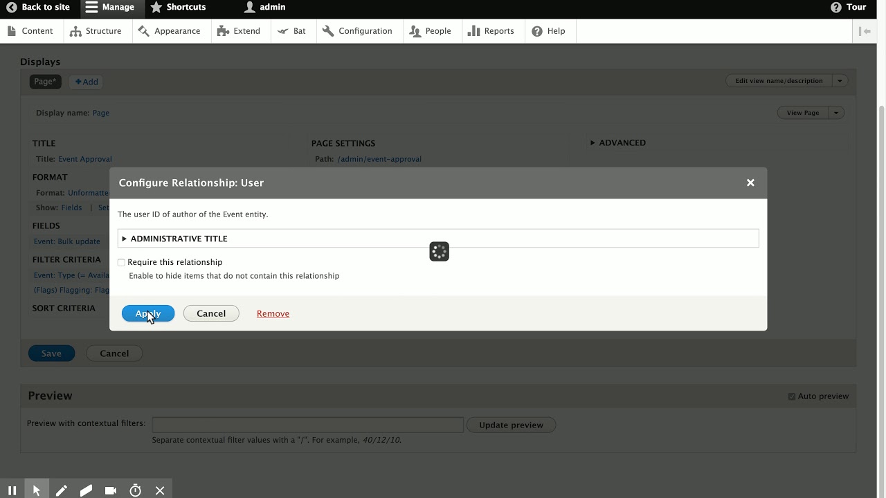 Building a basic event approval workflow with the BEE module - YouTube