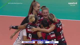 SESC FLAMENGO X BARUERI - SUPERLIGA FEMININA 23/24 ❤❤❤AMO VÔLEI!🏐🏐🏐