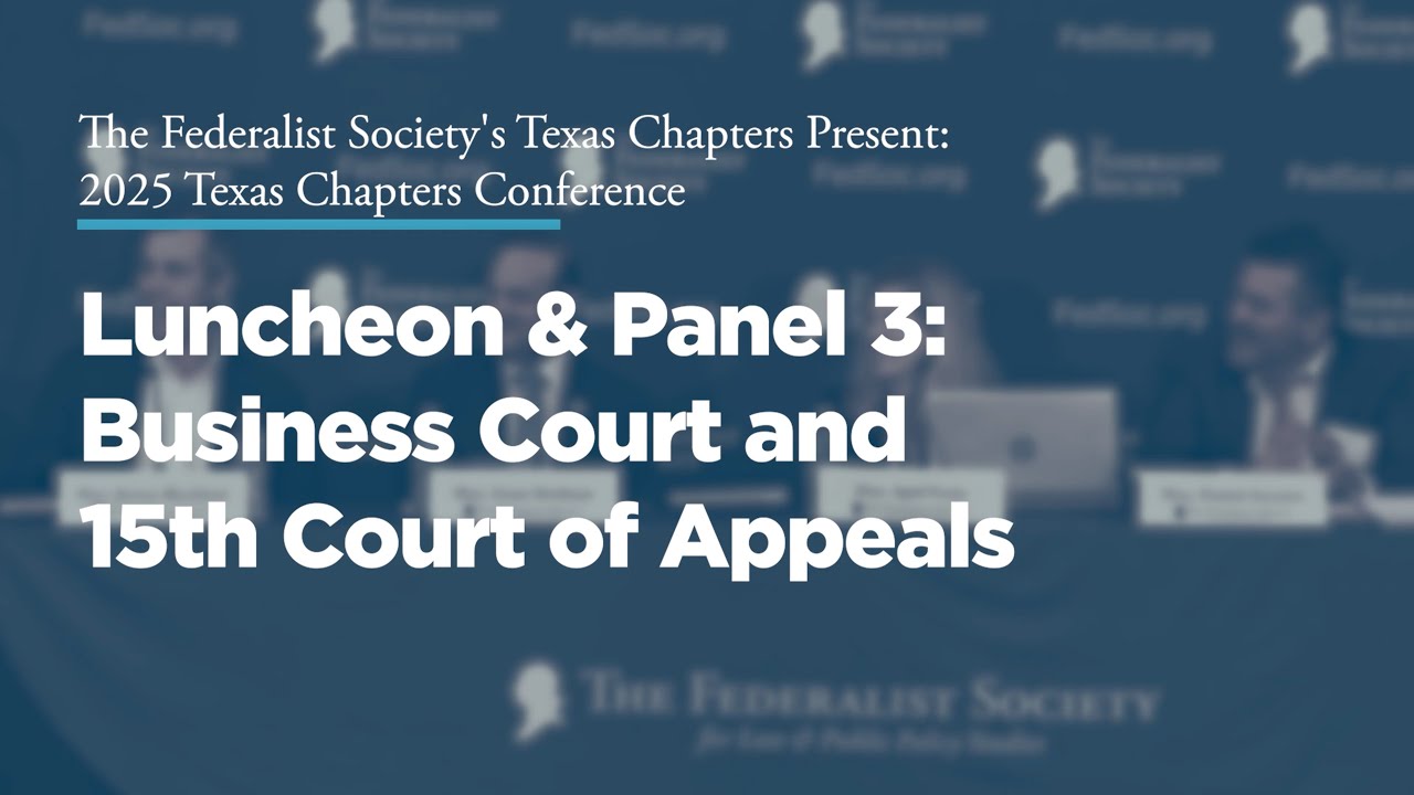 Business Court and 15th Court of Appeals [2025 Texas Chapters ...