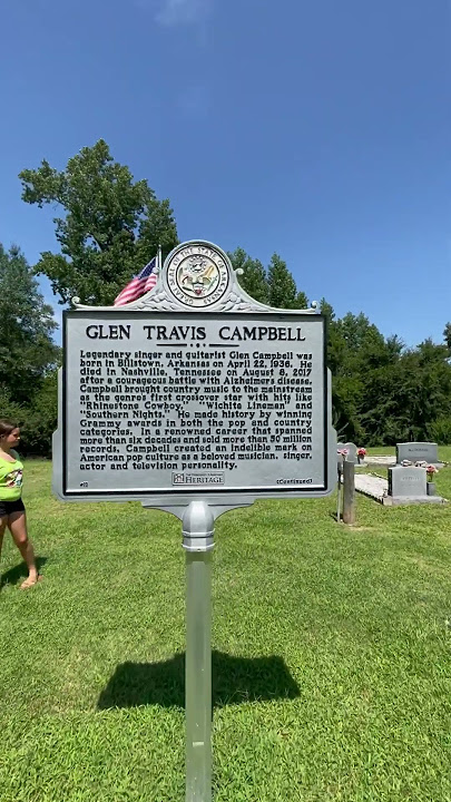 Glen Campbell final resting place short video.