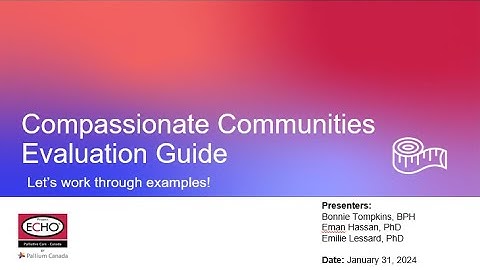 Compassionate Communities Evaluation Guide - Let