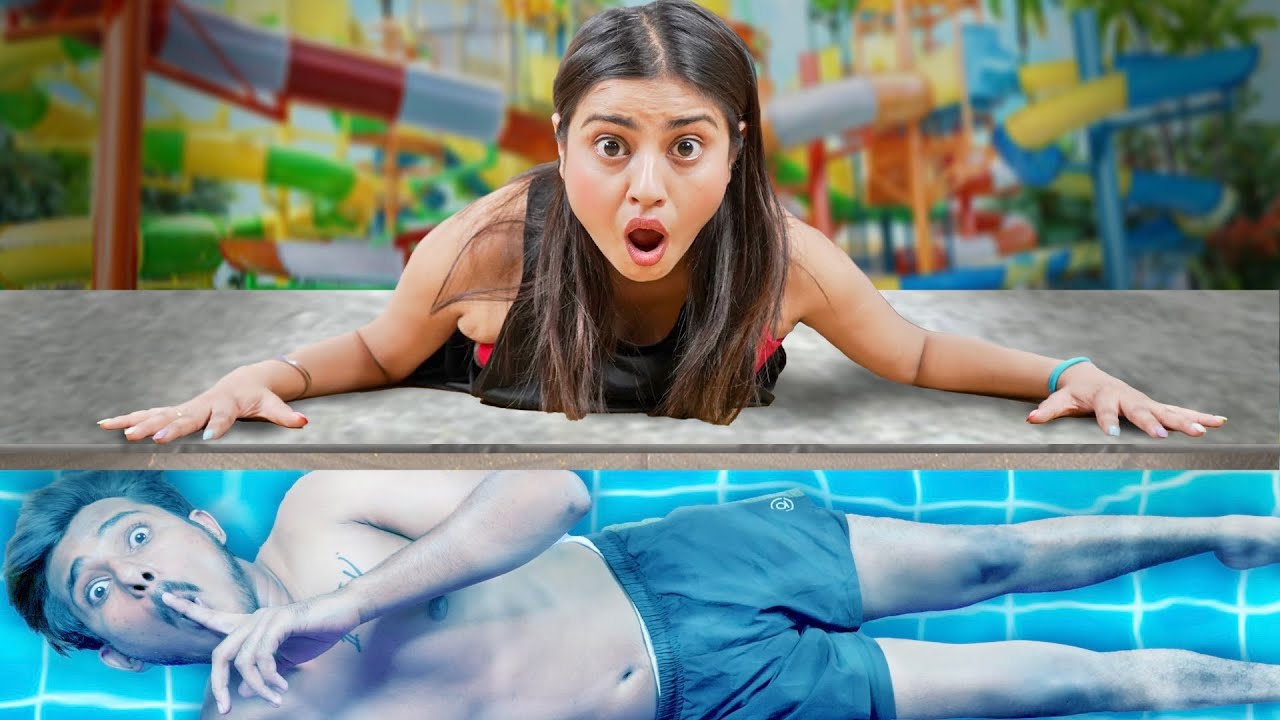 Extreme Hide And Seek in Water Park !