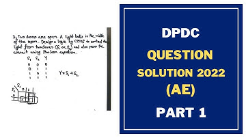 DPDC Question Solution 2022 for AE - Part 1 - Assistant Engineer
