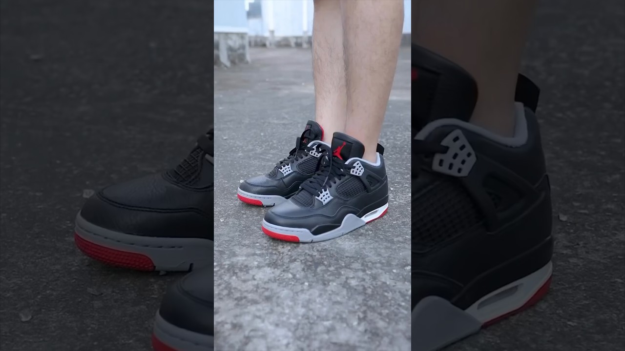 🔴⚫️ ON-FEET Jordan 4 Bred Reimagined ‘s OFFICIALLY drop Frebruary 17th 2024 at 10am! 