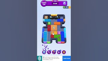 Color Block Jam Level 736 Walkthrough / Solution