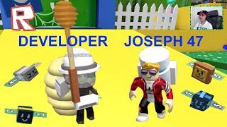 Roblox Bee Swarm Simulator In A Nutshell - playing bee swarm simulator with developer in roblox bee swarm sim!   ulator roblox
