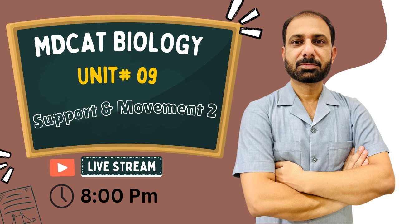 MDCAT Biology Session | Unit # 9 | Support & Movement |  Dr Sohail | Part 2