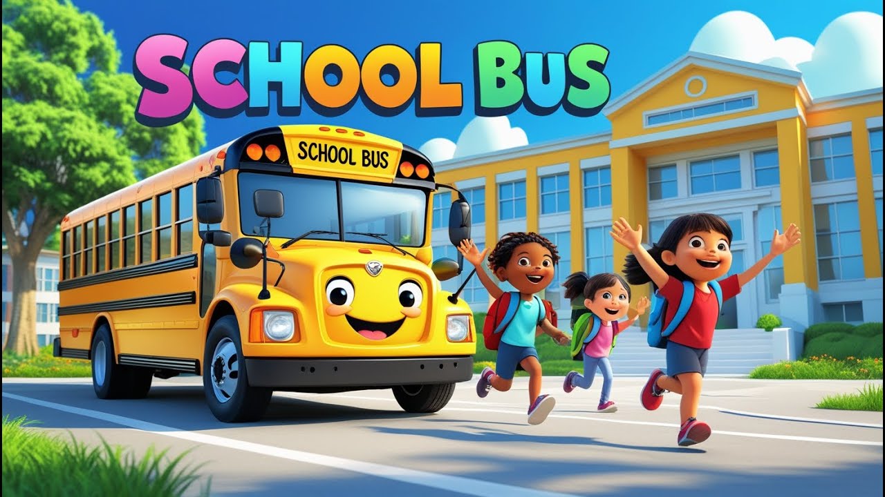 🚍 Beep Beep! The School Bus Song for Kids | Fun Learning Songs 🎶