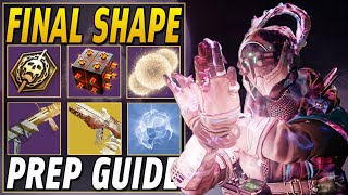14 Things You NEED To Do BEFORE The Final Shape... The ULTIMATE PREP Guide! | Destiny 2