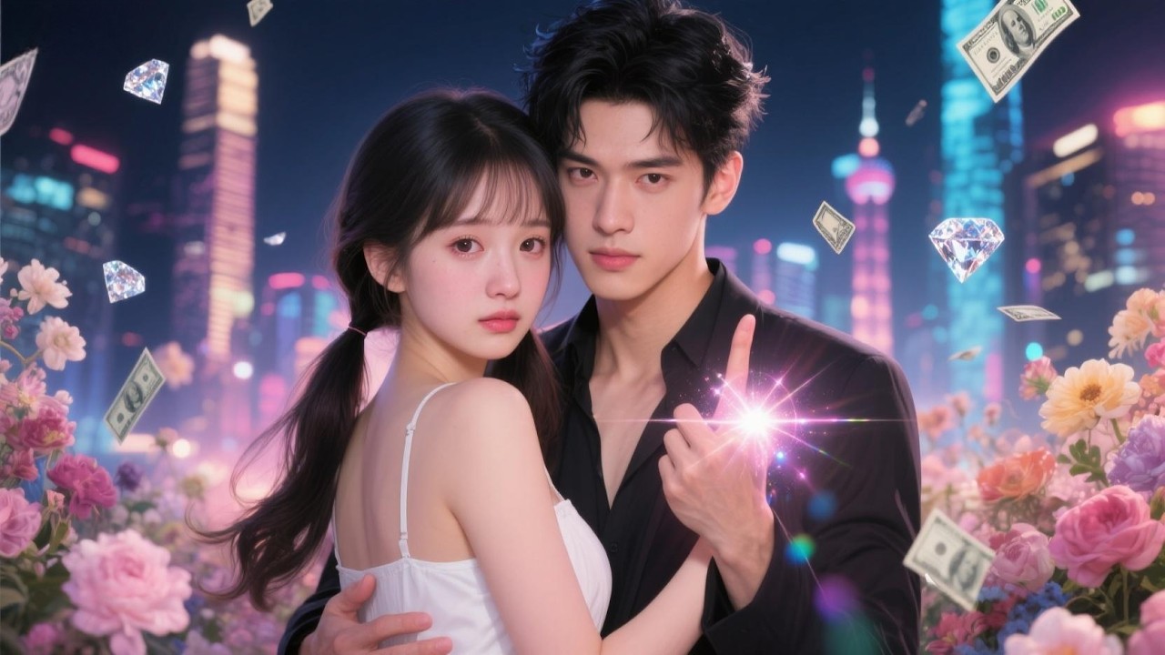 Garota trabalhadora invoca deus da riqueza lindo! Ele chega com o amor também!