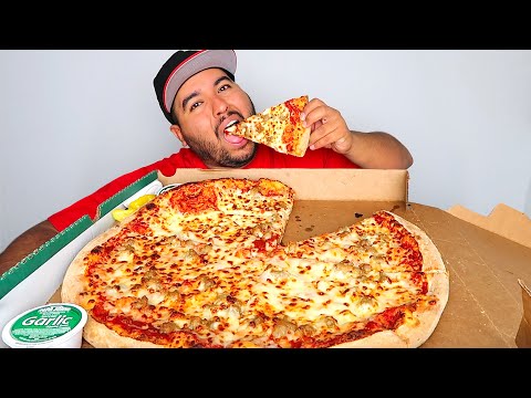 I Ate an ENTIRE Stuffed-Crust Pizza from PAPA JOHNS...