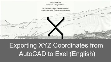 Exporting XYZ Coordinates from AutoCAD to Exel (English)