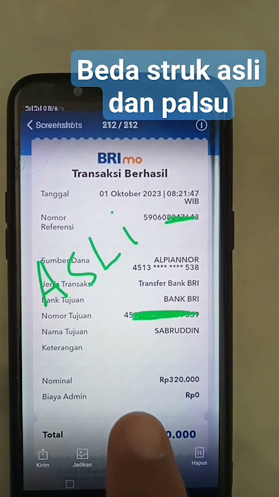 struk brimo palsu dan asli