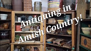 AMISH COUNTRY SHOP FOR ANTIQUES AND PRIMITIVES! Great Finds!! Farmhouse, Arnett Santas