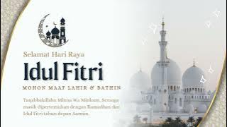 UCAPAN HARI RAYA IDUL FITRI 1446 H || GREEN SCREEN || BACKGROUND ISLAMI 2025