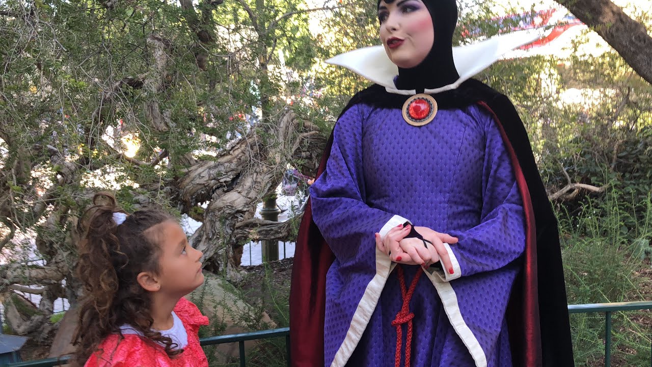 The Evil Queen at Disneyland - YouTube