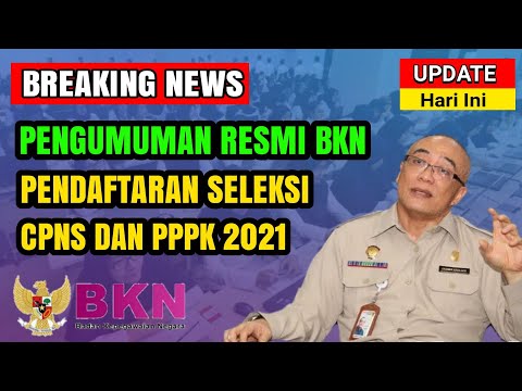 Info Resmi BKN : Pengumuman pendaftaran CPNS dan PPPK 2021