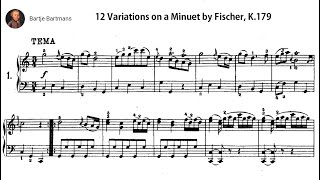 Mozart - Variations on a Minuet by Fischer, K.179 (1774) {Ingrid Haebler}