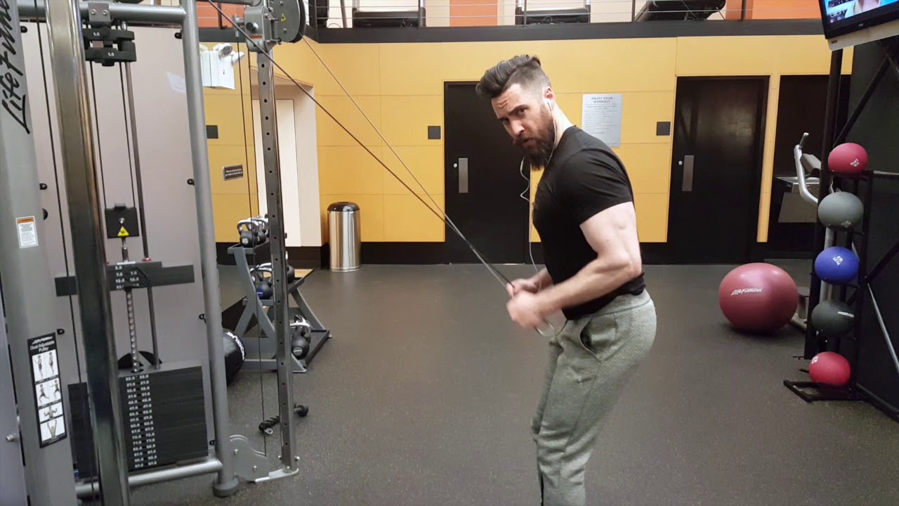 English Coach - Cable Cross Tricep Extension - YouTube