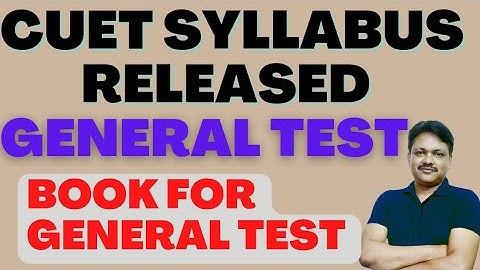 CUET Quantitative aptitude|  general test syllabus | Book for General Test | Gaur Classes