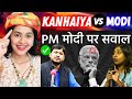 Kanhaiya kumar best reply to modi bhakt girl  godi media roast  indian reaction on godi media