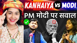 Kanhaiya Kumar Best Reply To Modi Bhakt Girl | Godi Media Roast  Indian Reaction On Godi Media