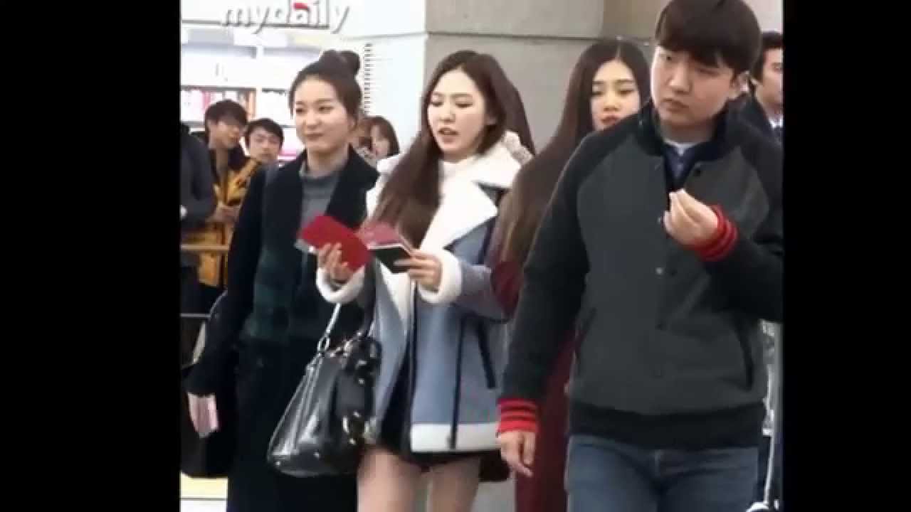 150114 RED VELVET SeulRene Moment @ Incheon Airport
